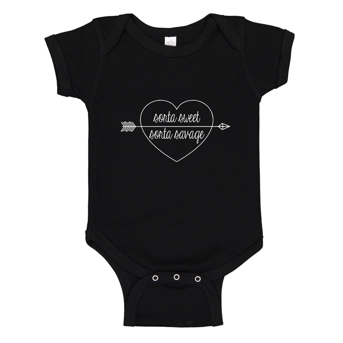 Baby Onesie Sorta Sweet Sorta Savage 100% Cotton Infant Bodysuit