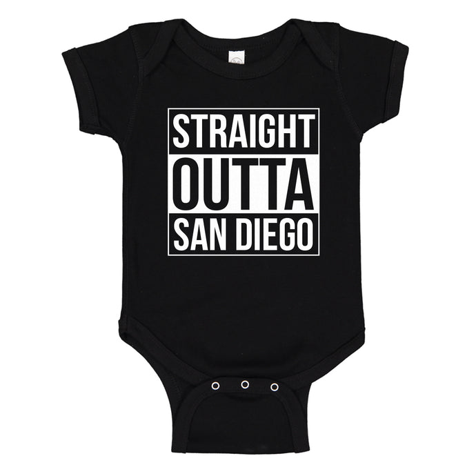 Baby Onesie Straight Outta San Diego 100% Cotton Infant Bodysuit