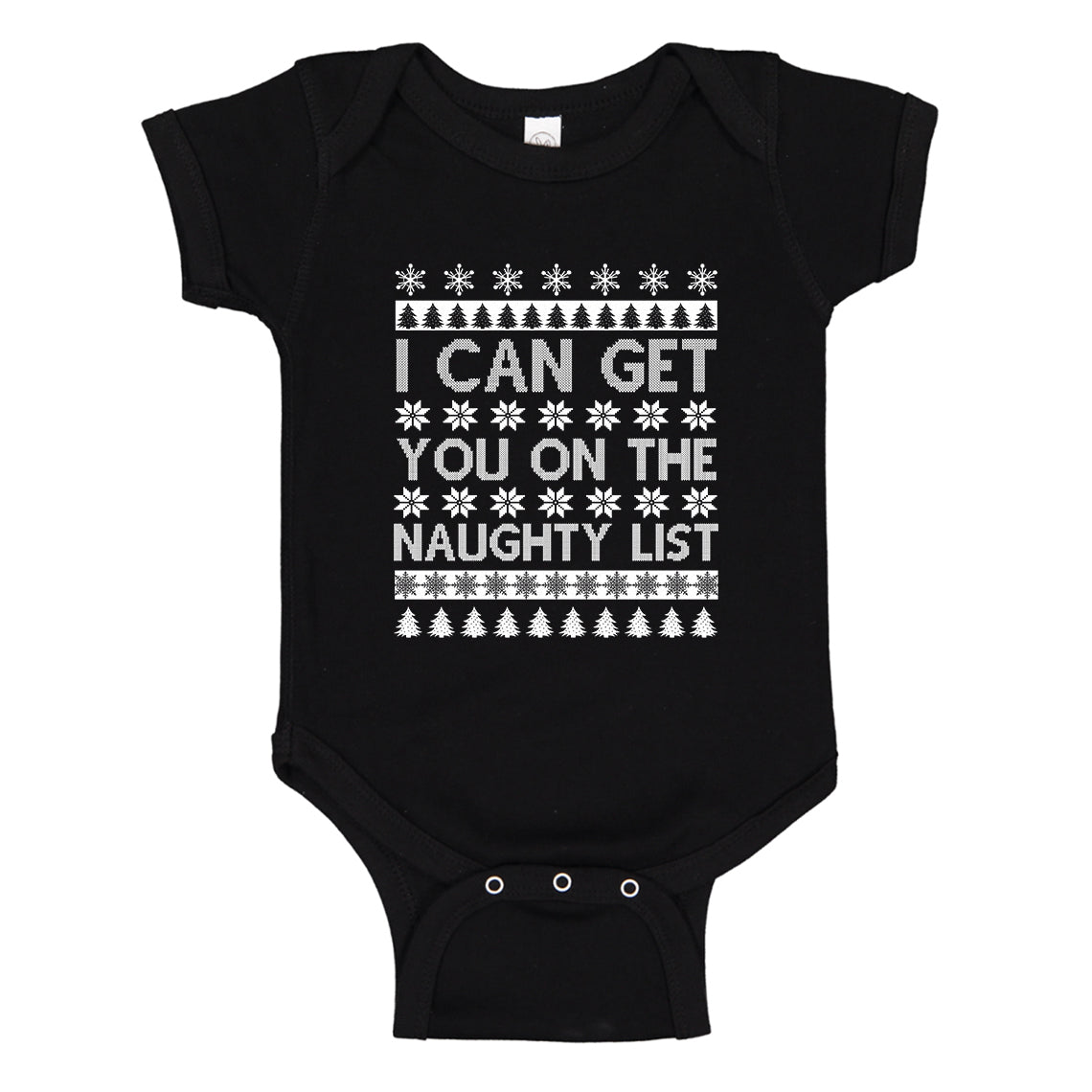 Baby Onesie I can get you on the Naughty List 100% Cotton Infant Bodysuit