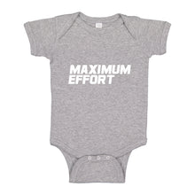 Baby Onesie Maximum Effort 100% Cotton Infant Bodysuit