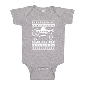 Baby Onesie Feliz Navidad 100% Cotton Infant Bodysuit