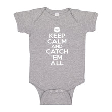 Baby Onesie Keep Calm and Catch em All! 100% Cotton Infant Bodysuit