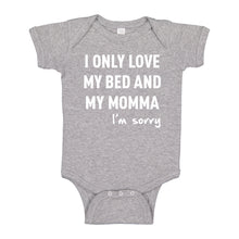 Baby Onesie Only Love My Bed 100% Cotton Infant Bodysuit