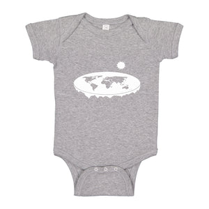 Baby Onesie Flat Earth 100% Cotton Infant Bodysuit