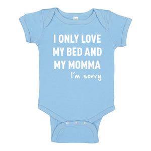 Baby Onesie Only Love My Bed 100% Cotton Infant Bodysuit