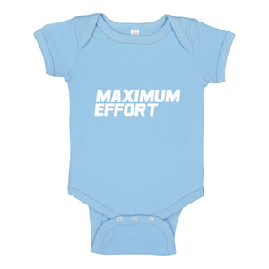 Baby Onesie Maximum Effort 100% Cotton Infant Bodysuit