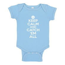 Baby Onesie Keep Calm and Catch em All! 100% Cotton Infant Bodysuit