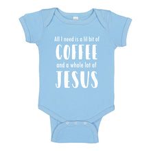 Baby Onesie Lil Bit Coffee Whole Lotta Jesus 100% Cotton Infant Bodysuit