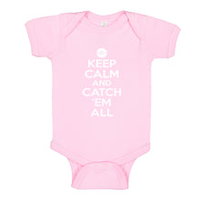 Baby Onesie Keep Calm and Catch em All! 100% Cotton Infant Bodysuit