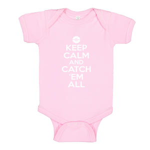 Baby Onesie Keep Calm and Catch em All! 100% Cotton Infant Bodysuit