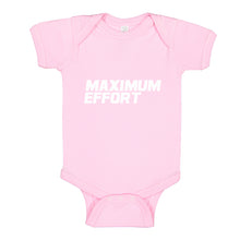 Baby Onesie Maximum Effort 100% Cotton Infant Bodysuit