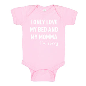 Baby Onesie Only Love My Bed 100% Cotton Infant Bodysuit