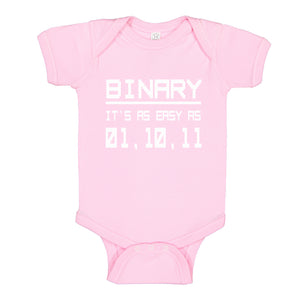 Baby Onesie Binary 100% Cotton Infant Bodysuit