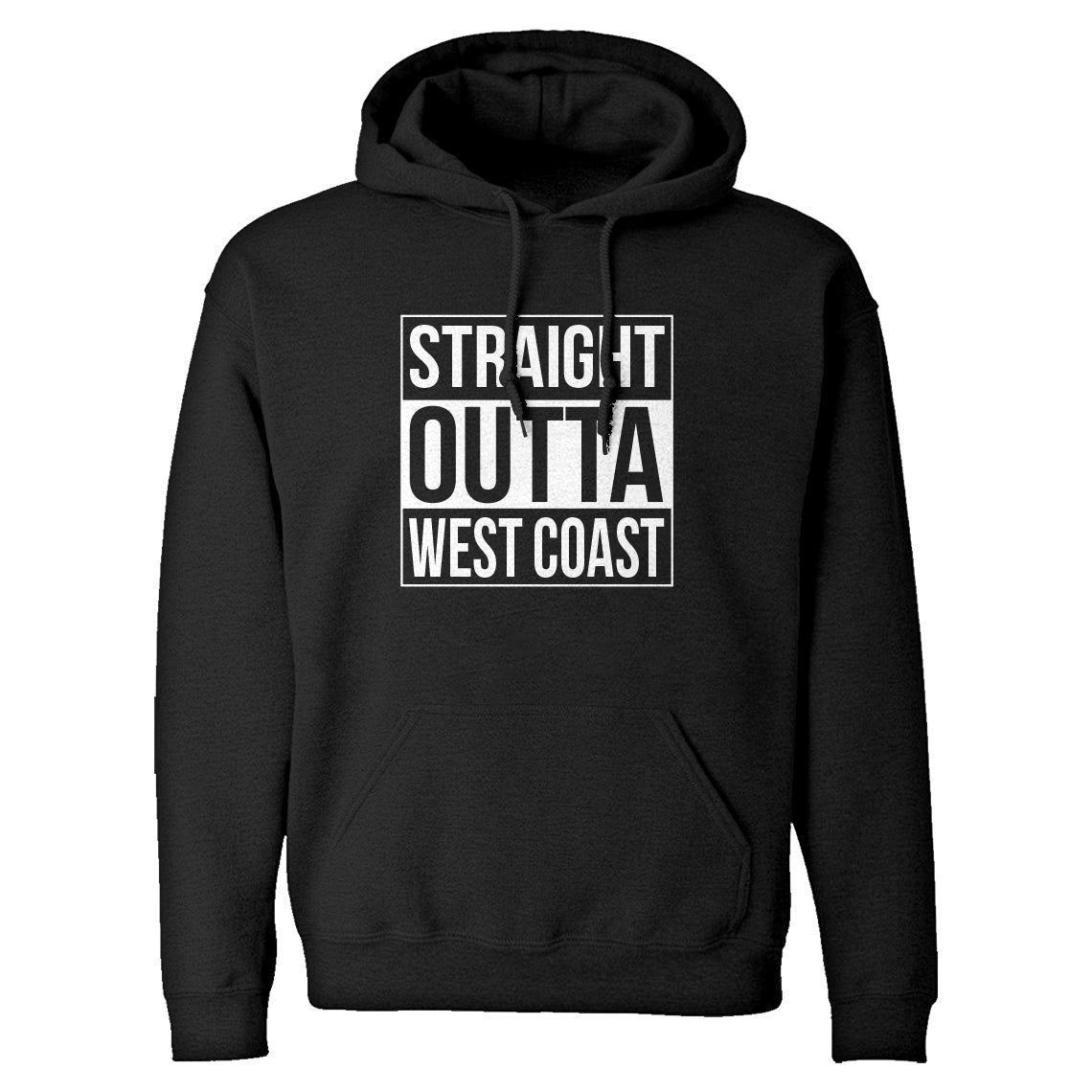 Straight Outta West Coast Unisex Adult Hoodie