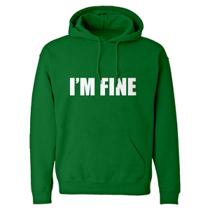 I'm Fine Unisex Adult Hoodie