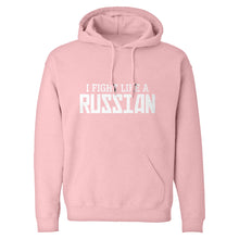 I Fight Like a Russian Unisex Adult Hoodie