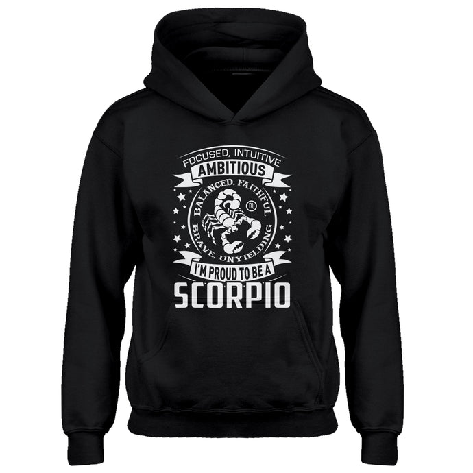 Youth Scorpio Astrology Zodiac Sign Kids Hoodie