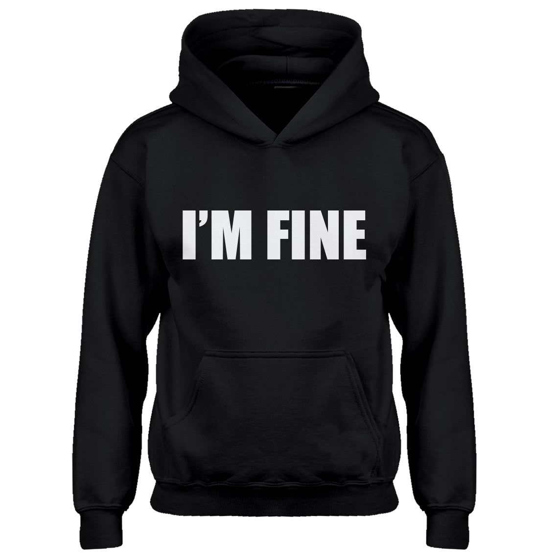 Youth I'm Fine Kids Hoodie