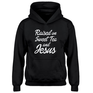 Hoodie Raised on Sweet Tea and Jesus Kids Hoodie