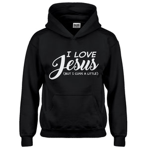 Hoodie I Love Jesus but I Cuss a Little Kids Hoodie