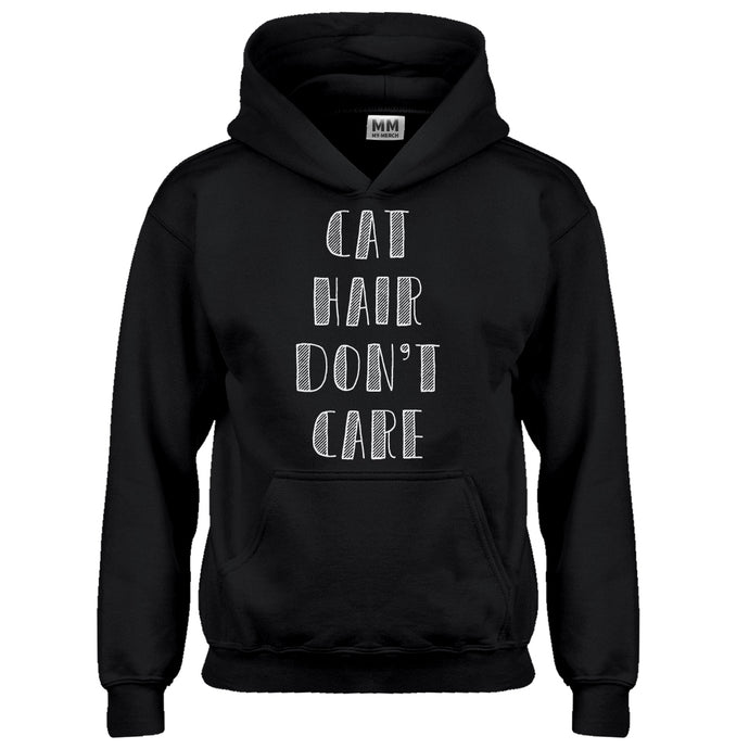 Hoodie Cat Hair Don’t Care Kids Hoodie