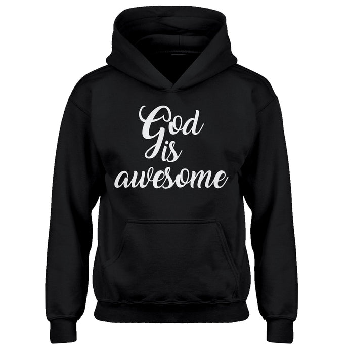 Youth God is AWESOME Kids Hoodie