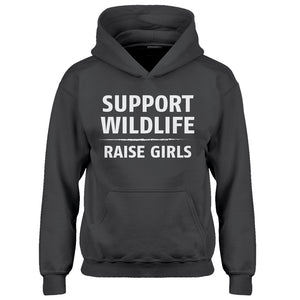 Youth Support Wildlife Raise Girls Kids Hoodie