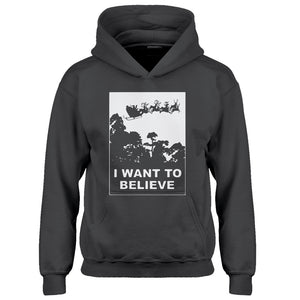 Youth I Want to Believe Santa Kids Hoodie