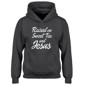 Hoodie Raised on Sweet Tea and Jesus Kids Hoodie