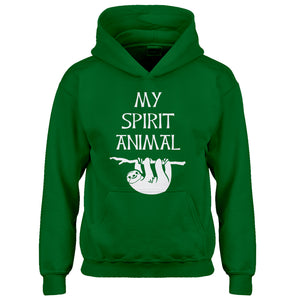 Youth Sloth is my Spirit Animal Kids Hoodie