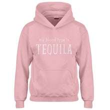 Youth My Blood Type is Tequila Kids Hoodie