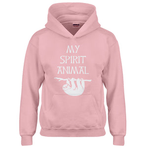 Youth Sloth is my Spirit Animal Kids Hoodie