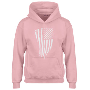 Youth American Flag Vertical Kids Hoodie