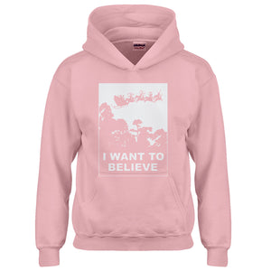 Youth I Want to Believe Santa Kids Hoodie