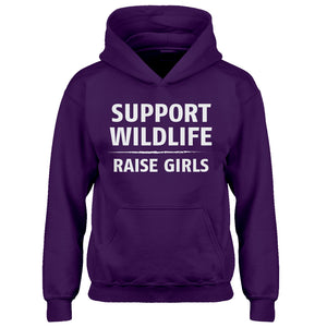 Youth Support Wildlife Raise Girls Kids Hoodie