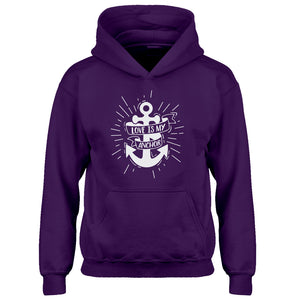 Hoodie Love is my Anchor Kids Hoodie