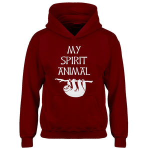 Youth Sloth is my Spirit Animal Kids Hoodie