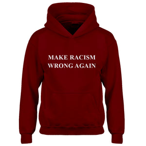 Youth Make Racism Wrong Again Kids Hoodie