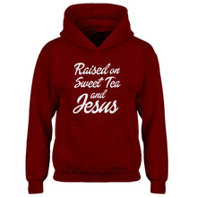 Hoodie Raised on Sweet Tea and Jesus Kids Hoodie