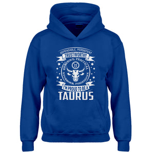 Hoodie Taurus Astrology Zodiac Sign Kids Hoodie