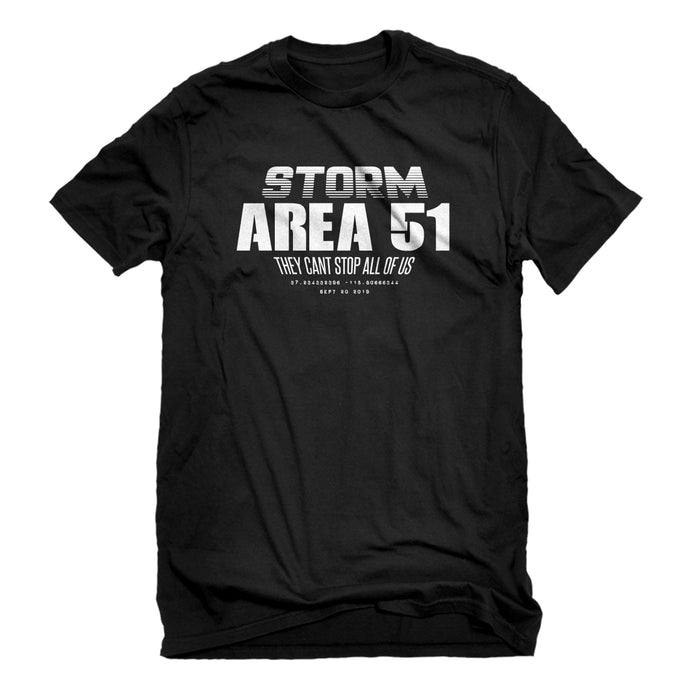 Mens Storm Area 51 They Can't Stop Us All Unisex T-shirt