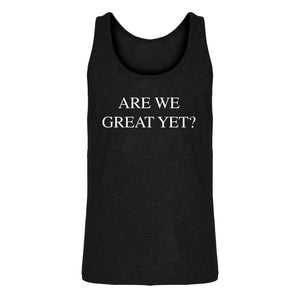 Mens Are We Great Yet? Jersey Tank Top