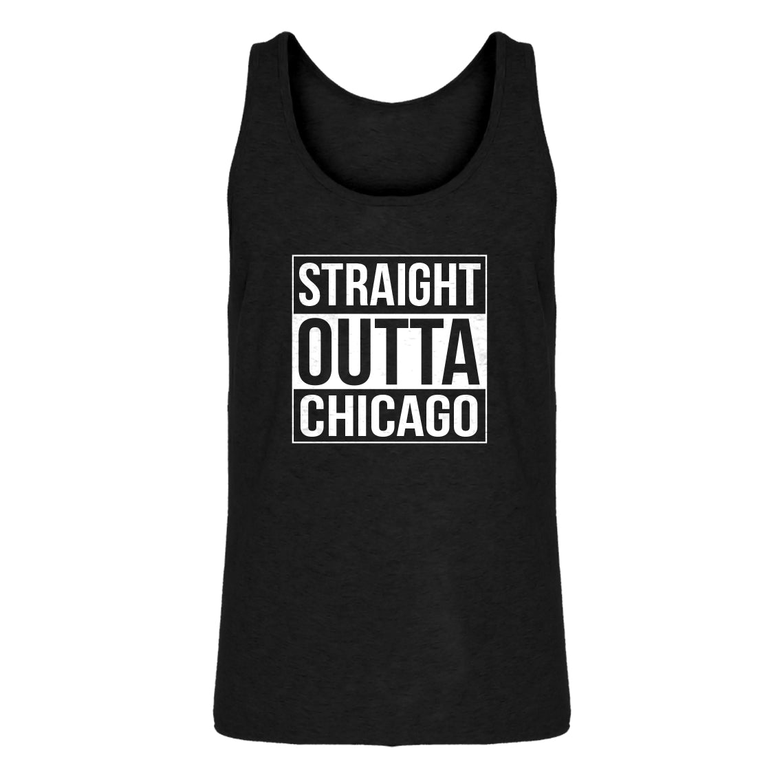 Mens Straight Outta Chicago Jersey Tank Top