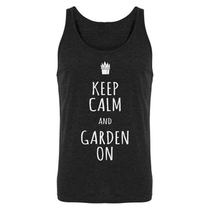 Tank Keep Calm and Garden On Mens Jersey Tank Top