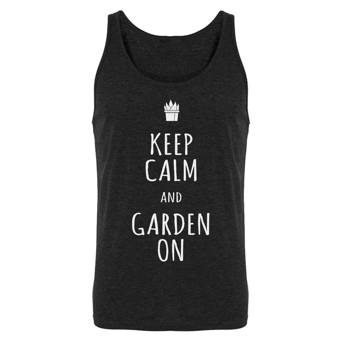 Tank Keep Calm and Garden On Mens Jersey Tank Top