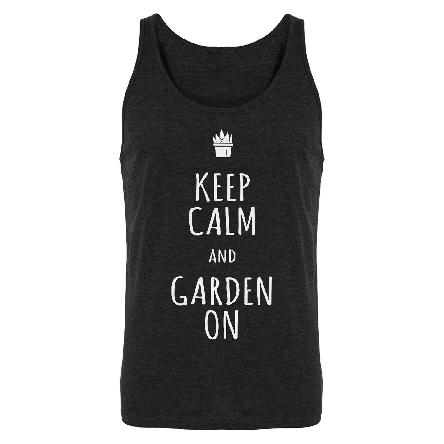 Tank Keep Calm and Garden On Mens Jersey Tank Top