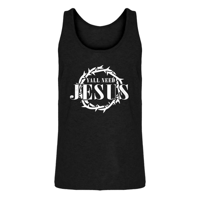 Tank Yall Need Jesus Mens Jersey Tank Top