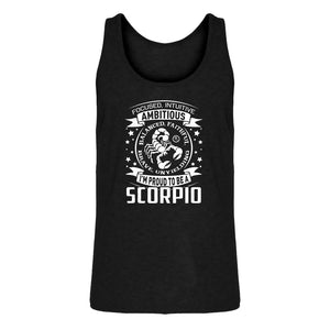 Mens Scorpio Astrology Zodiac Sign Jersey Tank Top