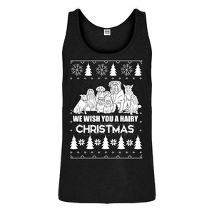 Tank We Wish You a Hairy Christmas Mens Jersey Tank Top