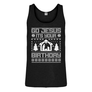 Tank Go Jesus Its Your Birthday Mens Jersey Tank Top